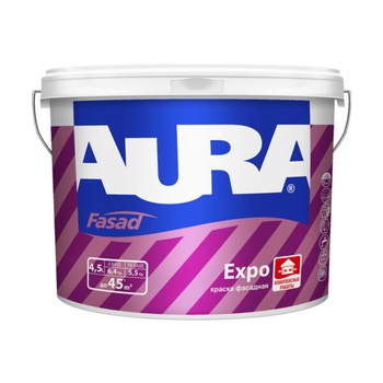 Высокоукрывистая краска для фасадов AURA Expo 4.5л