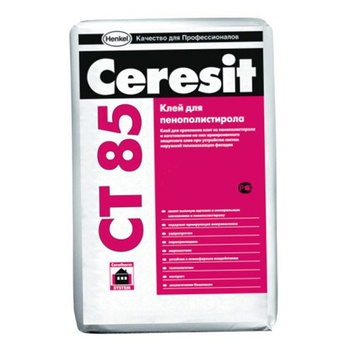 Штукатурно-клеевая смесь для пенополистирола Ceresit CT 85 (25 кг)