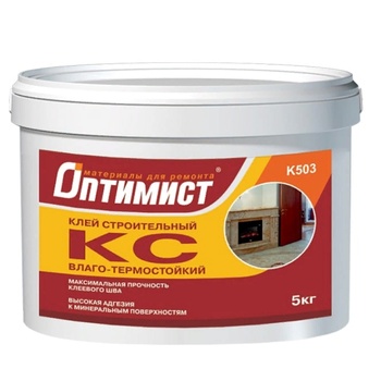 ОПТИМИСТ Клей строительный влаго-термостойкий (5 кг)