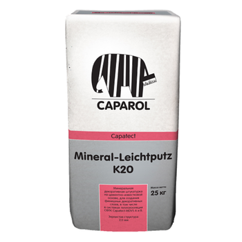 Декоративная штукатурка на минеральной основе Capatect-Mineral-Leichtputz K20, 25 кг
