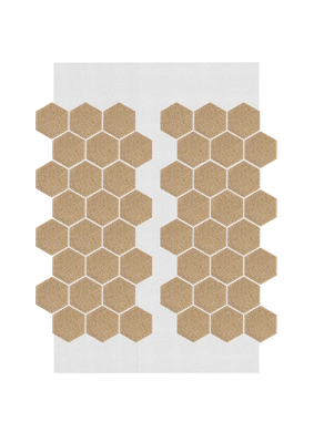 АМК Соты однотонный 101 — декоративное покрытие