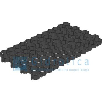 Решетка газонная Gidrolica® Eco Standart РГ-70.40.3,2 пластиковая черная