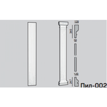 Пилястра Пил-002, цена за погонный метр