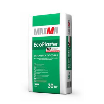 Штукатурка гипсовая «EcoPlaster MP», 30 кг