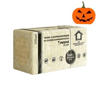 Базальтовый утеплитель Изовер Фасад Мастер 1000х600х100мм; 3шт; 1,8м2, 0,18м3; 110 кг/м3