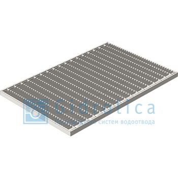 Решетка стальная Gidrolica® Step Pro 390×590 (ячейка)